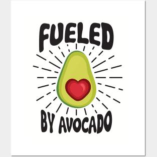 Fueled By Avocado Vegan Lifestyle Plant Based Diet Posters and Art